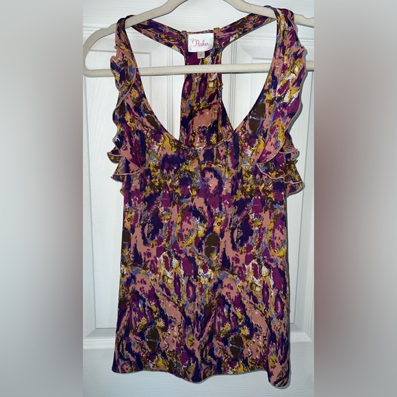 Parker Colorful Silk Top - Picture 3 of 10